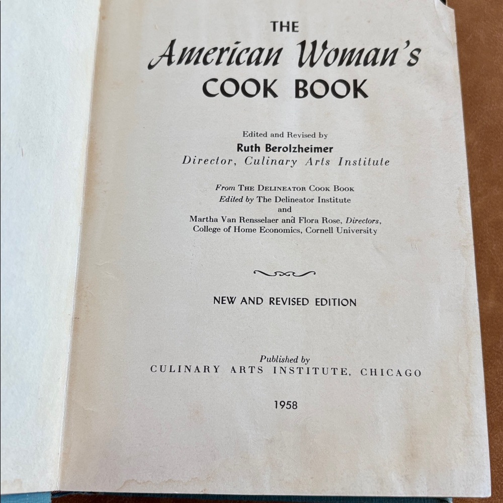 1958 Cookbook The American Woman’s Cook Book Culinary Arts‎ Institute Vintage - Picture 4 of 7